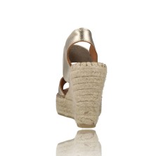 Calzados Vesga Sandalias de Esparto o Cáñamo para Mujer de Fabiolas D458500 color oro foto 7