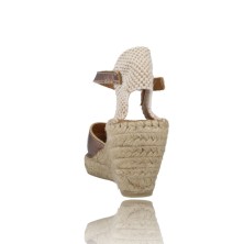 Calzados Vesga Sandalias de Esparto o Cáñamo para Mujer de Fabiolas 316590 color oro viejo foto 7