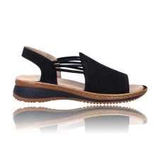 Calzados Vesga Sandalias con Cuña para Mujer de Ara Shoes 12-29005 color marino foto 1