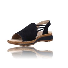 Calzados Vesga Sandalias con Cuña para Mujer de Ara Shoes 12-29005 color marino foto 4