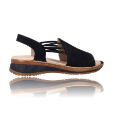 Calzados Vesga Sandalias con Cuña para Mujer de Ara Shoes 12-29005 color marino foto 9
