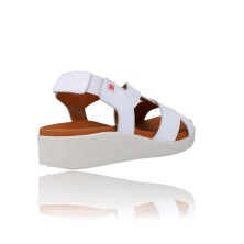 Calzados Vesga Sandalias para Mujer con Cuña Pepe Menargues Modelo 10517 - Cómodas color blanco foto 8