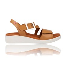 Calzados Vesga Sandalias para Mujer con Cuña Pepe Menargues Modelo 10520 - Cómodas y Prácticas color camel foto 1