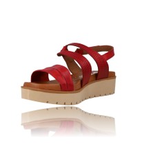 Calzados Vesga Sandalias de Verano para Mujer con Cuña Suave Modelo 5105 color rojo foto 4
