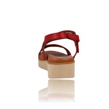 Calzados Vesga Sandalias de Verano para Mujer con Cuña Suave Modelo 5105 color rojo foto 7
