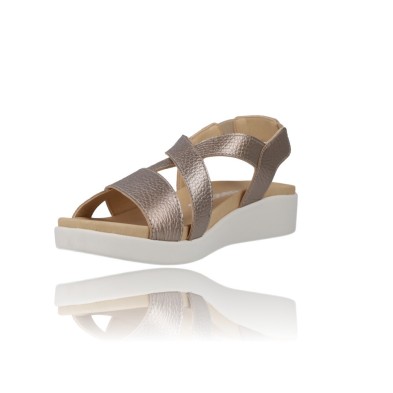 Calzados Vesga Sandalias para Mujer con Cuña Pepe Menargues Modelo 10517 - Cómodas color blanco foto 1