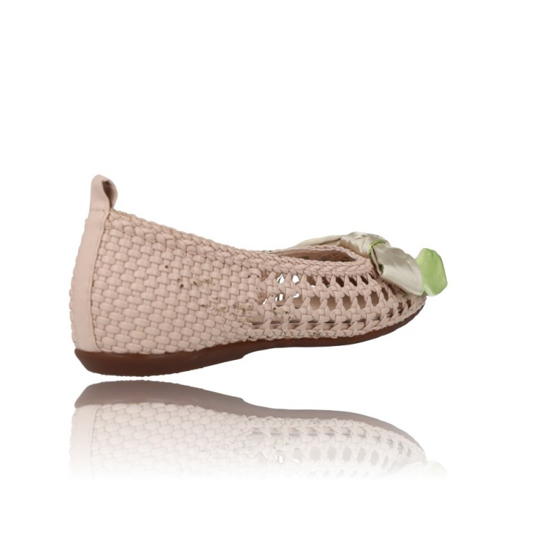 Zapatos Bailarinas Planas para Mujer de Wonders Bow CH 1001