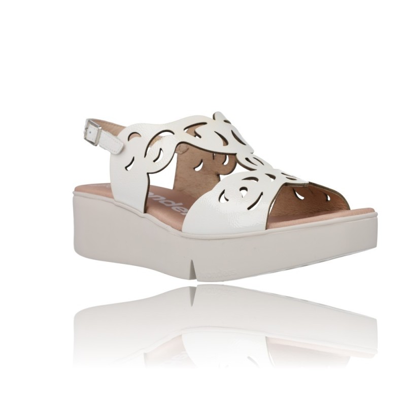 Sandalias con Cuña para Mujer Wonders Afro B-7930