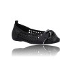 Zapatos Bailarinas Planas para Mujer de Wonders Bow CH-1001