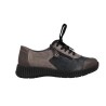Suave 3302 Zapatos Casual con Cordones y Cremallera de Piel para Mujer