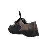 Suave 3302 Scarpe Casual da Donna in Pelle con Lacci e Zip Laterale