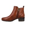 Pikolinos Málaga W6W-8950 Botines Piel Mujer Tacón Bajo Cremallera Lateral