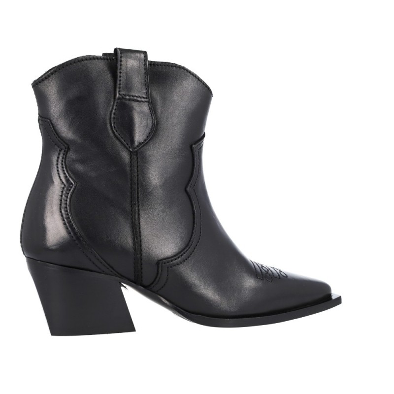 Botin cowboy clearance negro mujer