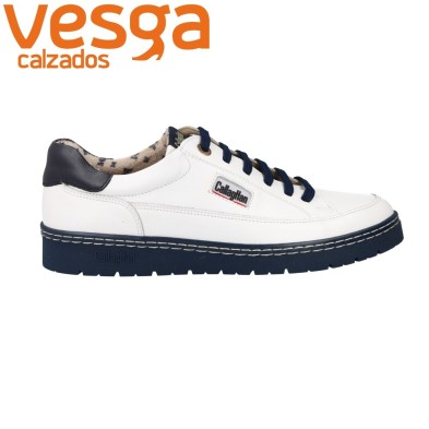 Callaghan 55210 Petete Sneakers Hombre Piel (Piedra/Salvia)