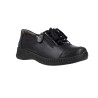 Suave 3302 Women's Leather Casual Shoes with Laces and Side Zip
