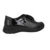 Suave 3302 Chaussures Casual en Cuir à Lacets et Zip pour Femme