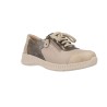 Suave 3302 Zapatos Casual con Cordones y Cremallera de Piel para Mujer