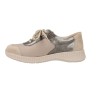 Suave 3302 Women's Leather Casual Shoes with Laces and Side Zip