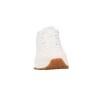Deboss Durabuck With Pop Suede Heel Lace Up Fashion Sneaker