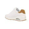 Deboss Durabuck With Pop Suede Heel Lace Up Fashion Sneaker