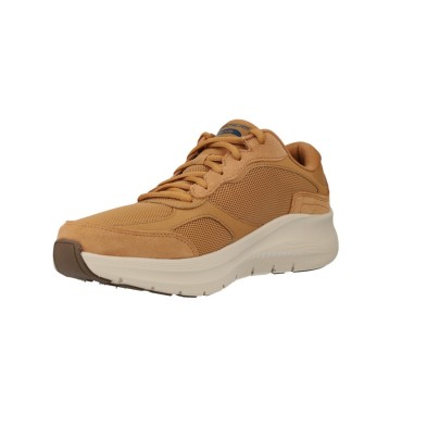 Arch Fit Mesh And Leather Overlay Lace Up