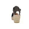Macarena JAVA26 Damen Espadrille-Sandalen mit Keilabsatz