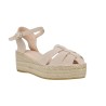 Macarena Java43 – Sandales Espadrilles Femme à Semelle Compensée en Jute