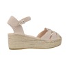 Macarena Java43 – Sandales Espadrilles Femme à Semelle Compensée en Jute