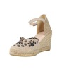 Macarena Carla39 Damen Espadrille-Sandalen mit Keilabsatz und Schnallenverschluss