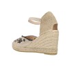Sandales compensées femme en jute Macarena Carla39 avec fermeture à boucle