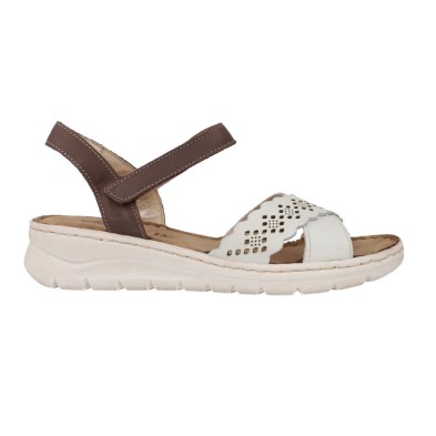 Sandalias de Cuña para Mujer Walk and Fly 50432 con Cierre de Hebilla