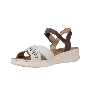 Sandalias de Cuña para Mujer Walk and Fly 50432 con Cierre de Hebilla