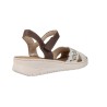 Sandales compensées femme Walk and Fly 50432 avec fermeture à boucle