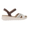 Sandales compensées femme Walk and Fly 50432 avec fermeture à boucle