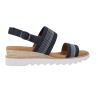 Sandali con zeppa da donna Skechers 113863 Desert Kiss Hi con chiusura a fibbia