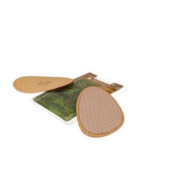Semelles Intérieures Naturelles en Cuir à Bande Bleue – Confort et Durabilité