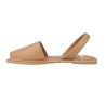 Ria Menorca 27800-S2 Sandales Plates Cuir Femme – Fabriquées en Espagne