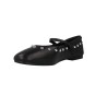 Martinelli Lariana 1750-B465PY Leather Mary Janes Studs Women Black Burgundy