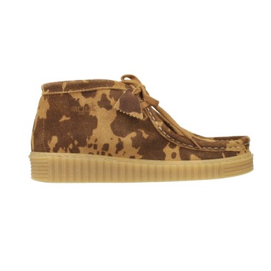 Agot Ant-Print Botines Wallabee Fantasia Cordones Mujeres
