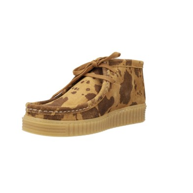Agot Ant-Print Botines Wallabee Fantasia Cordones Mujeres