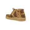 Agot Ant-Print Botines Wallabee Fantasia Cordones Mujeres
