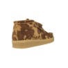 Agot Ant-Print Botines Wallabee Fantasia Cordones Mujeres