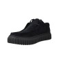Clarks Torhill Lo Zapatos Wallabee Hombres Serraje Negro