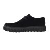 Clarks Torhill Lo Zapatos Wallabee Hombres Serraje Negro