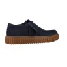 Clarks Torhill Lo Zapatos Wallabee Hombre Serraje Marino