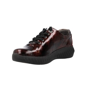 Zapatos Casual Cordón Mujer de Suave 3758 serpiente negro