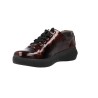 Suave 3758 Chaussures Casual en Cuir à Lacets et Zip pour Femme