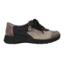 Suave 3302 Scarpe Casual da Donna in Pelle con Lacci e Zip Laterale