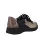 Suave 3302 Women's Leather Casual Shoes with Laces and Side Zip