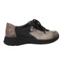 Suave 3302 Women's Leather Casual Shoes with Laces and Side Zip